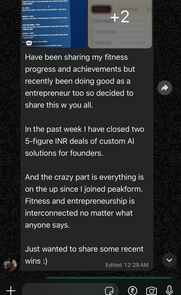 Community member and entrepreneur celebrating a win